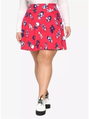 My Hero Academia | Red Chibi Characters Skater Skirt | Size 2X